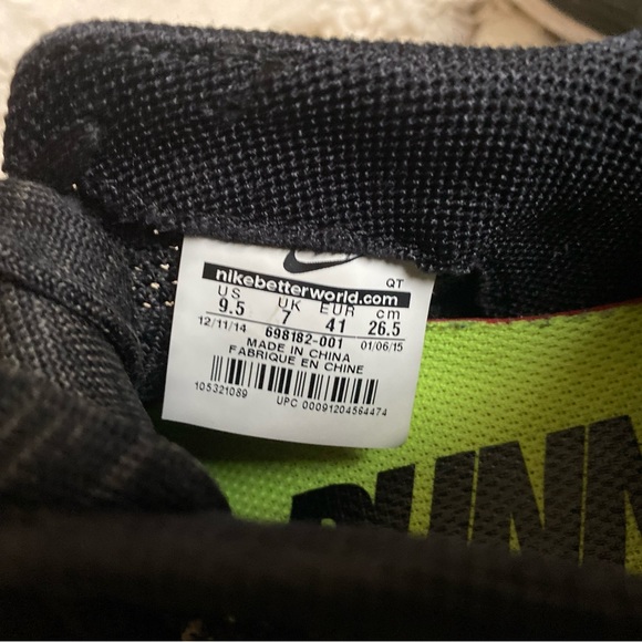 Nike Lunar Flyknit 3, Black/White/Oreo, Tennis Shoes/Runners, Women’s Size 9.5 - Picture 6 of 6